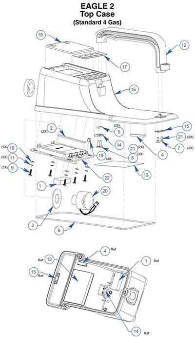 Eagle 2 spare parts top case