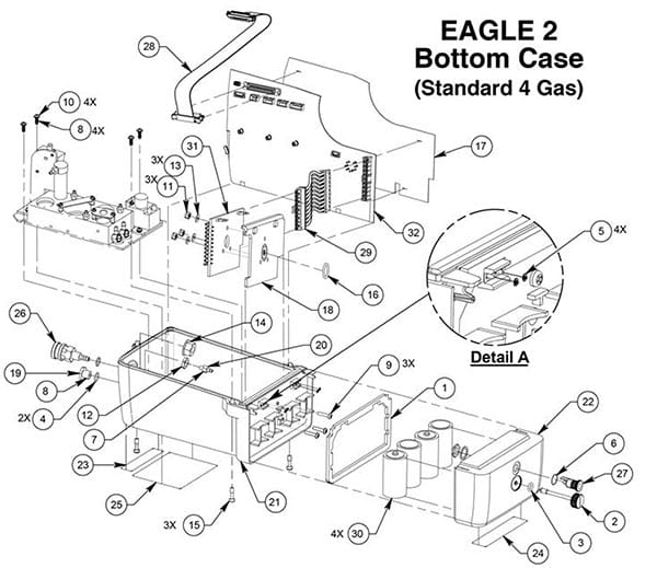 Eagle 2 bottom case spare parts