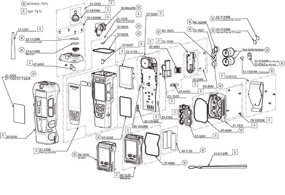 GX-2012 parts list