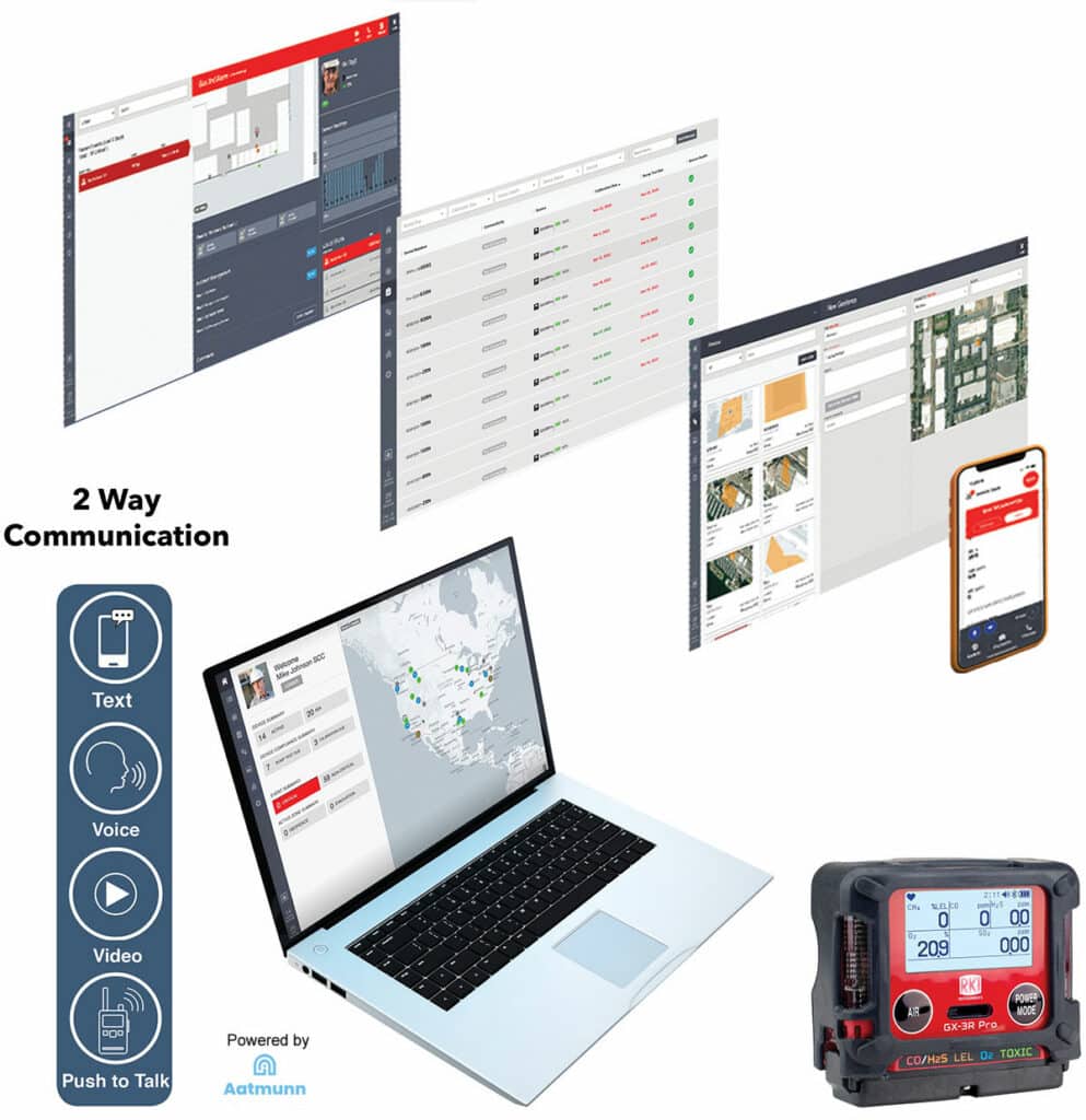 Connected worker safety with smallest portable multi 5 gas detector