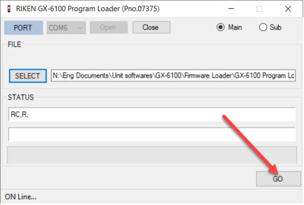 X Loader Programming GX-6100 Reprogramming | RKI Instruments